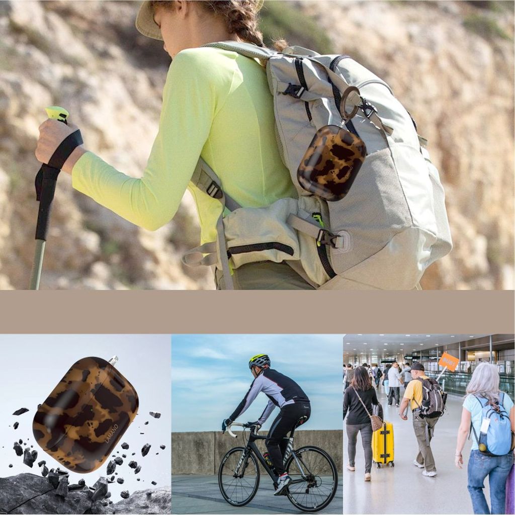 Tech-Protect Lamano Skal till AirPods Pro 3 - Svart/Brun