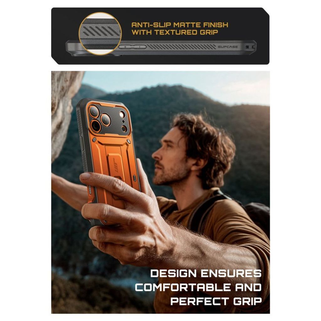 Supcase Unicorn Beetle Pro Cover til iPhone 17 Pro - Orange