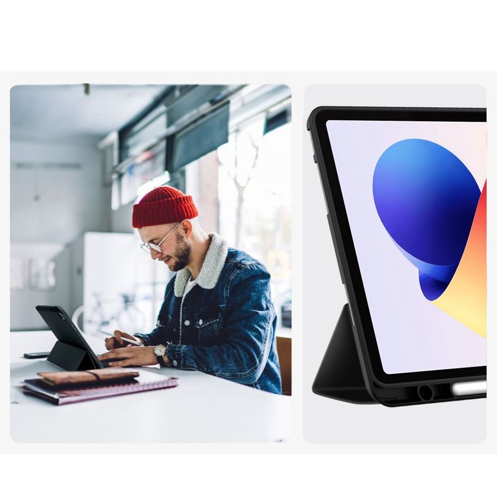 Tech-Protect SC Pen Kotelo Xiaomi Poco Pad M1 / Redmi Pad 2 Pro - Musta
