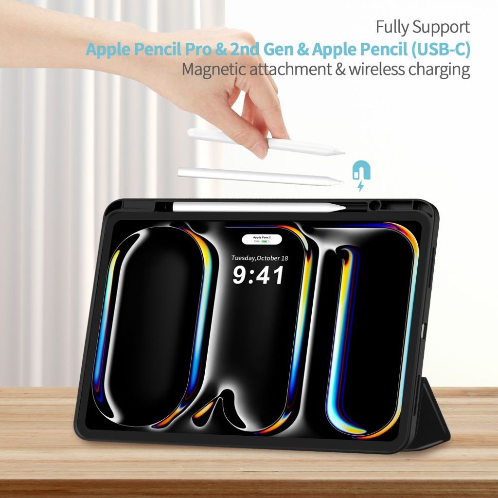 Tech-Protect SC Pen Kotelo iPad Pro 13" 2024-2025 - Musta