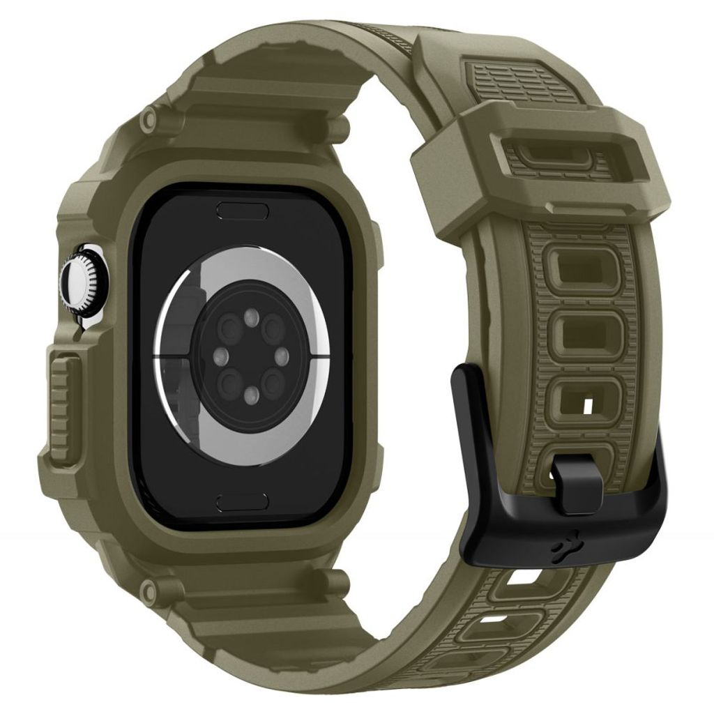 Spigen Rugged Armor Pro Kellonranneke Apple Watch 46mm - Vihreä