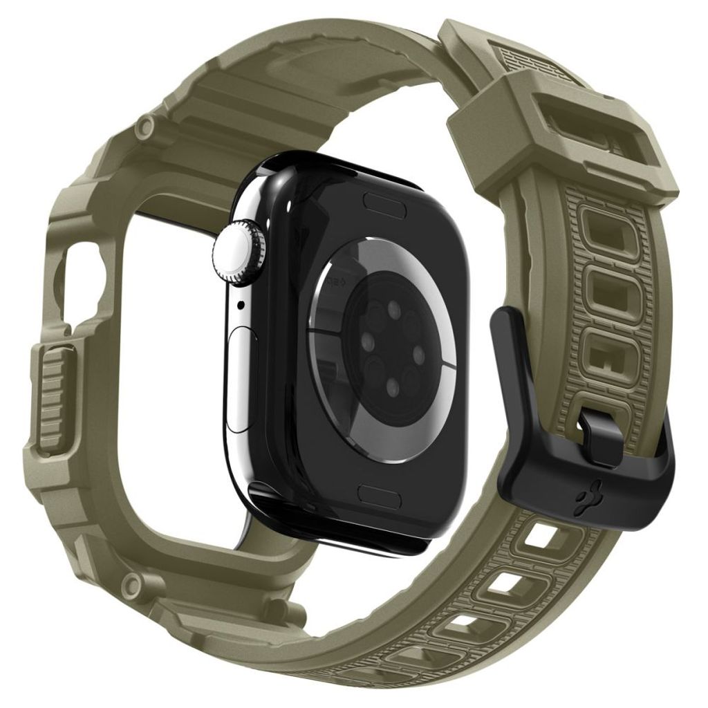 Spigen Rugged Armor Pro Kellonranneke Apple Watch 46mm - Vihreä