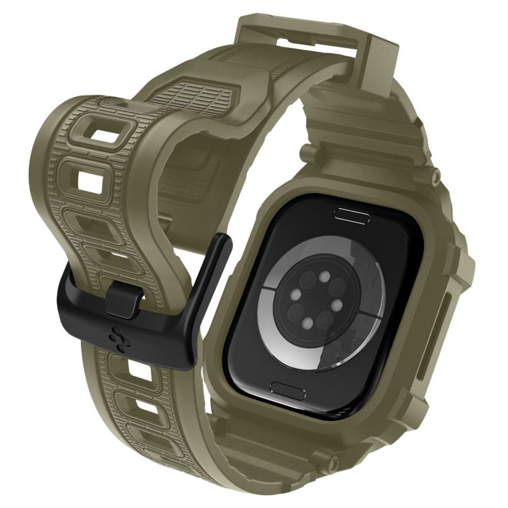 Spigen Rugged Armor Pro Kellonranneke Apple Watch 46mm - Vihreä