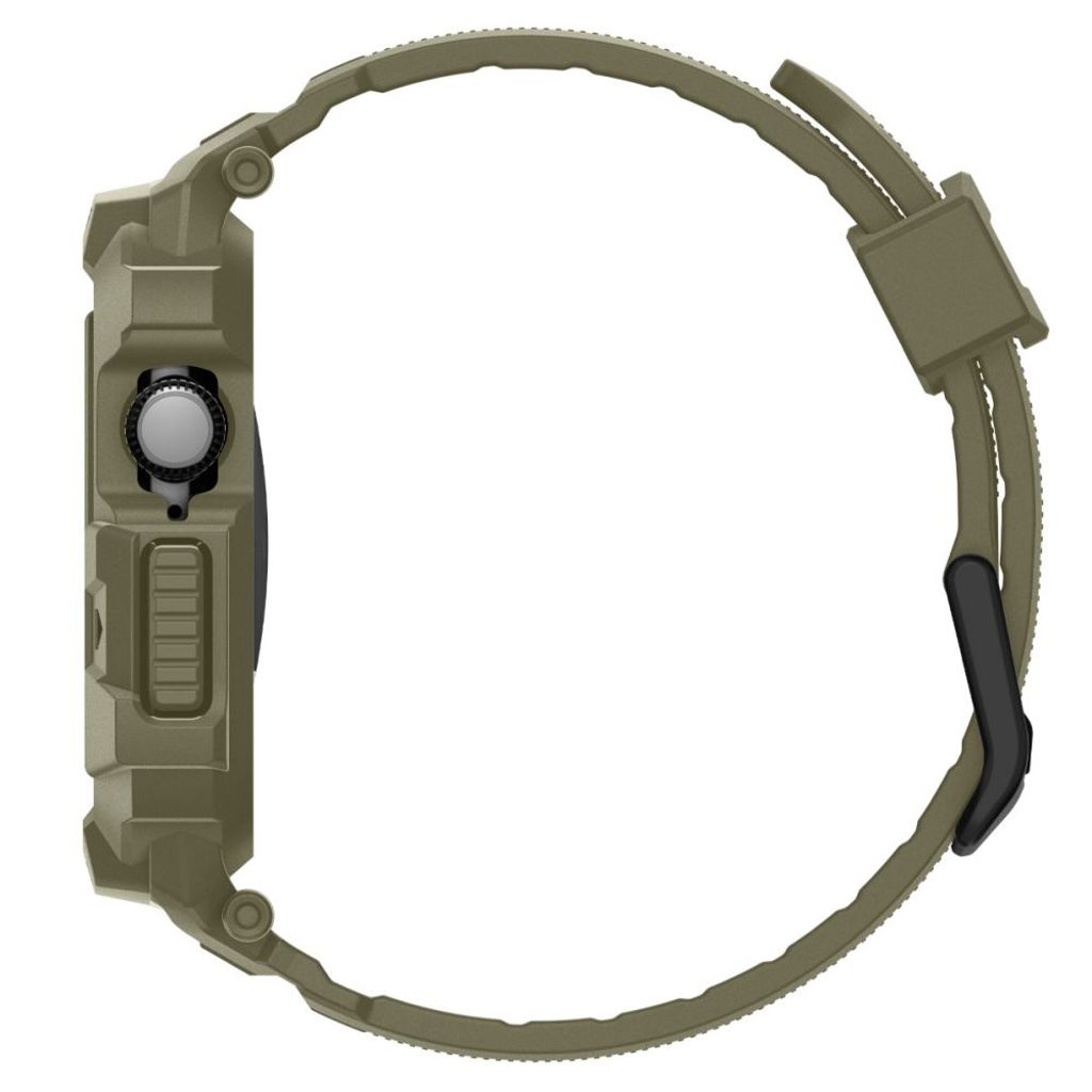 Spigen Rugged Armor Pro Kellonranneke Apple Watch 46mm - Vihreä