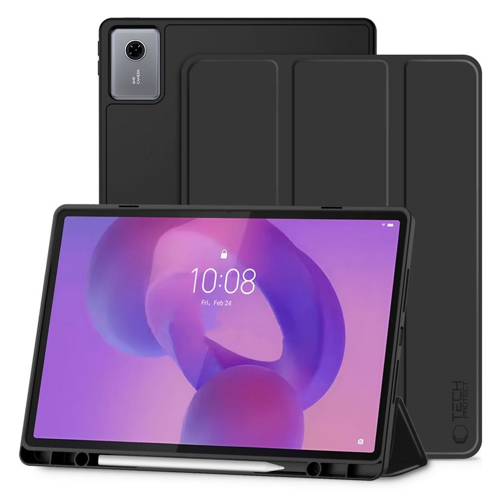 Tech-Protect SmartCase Pen Fodral till Lenovo Idea Tab Plus 12.1" - Svart