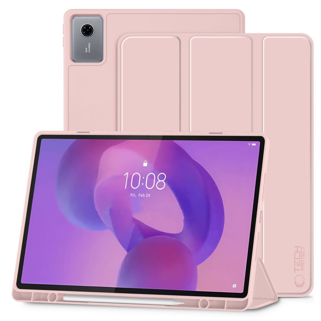 Tech-Protect SmartCase Pen Fodral till Lenovo Idea Tab Plus 12.1" - Rosa