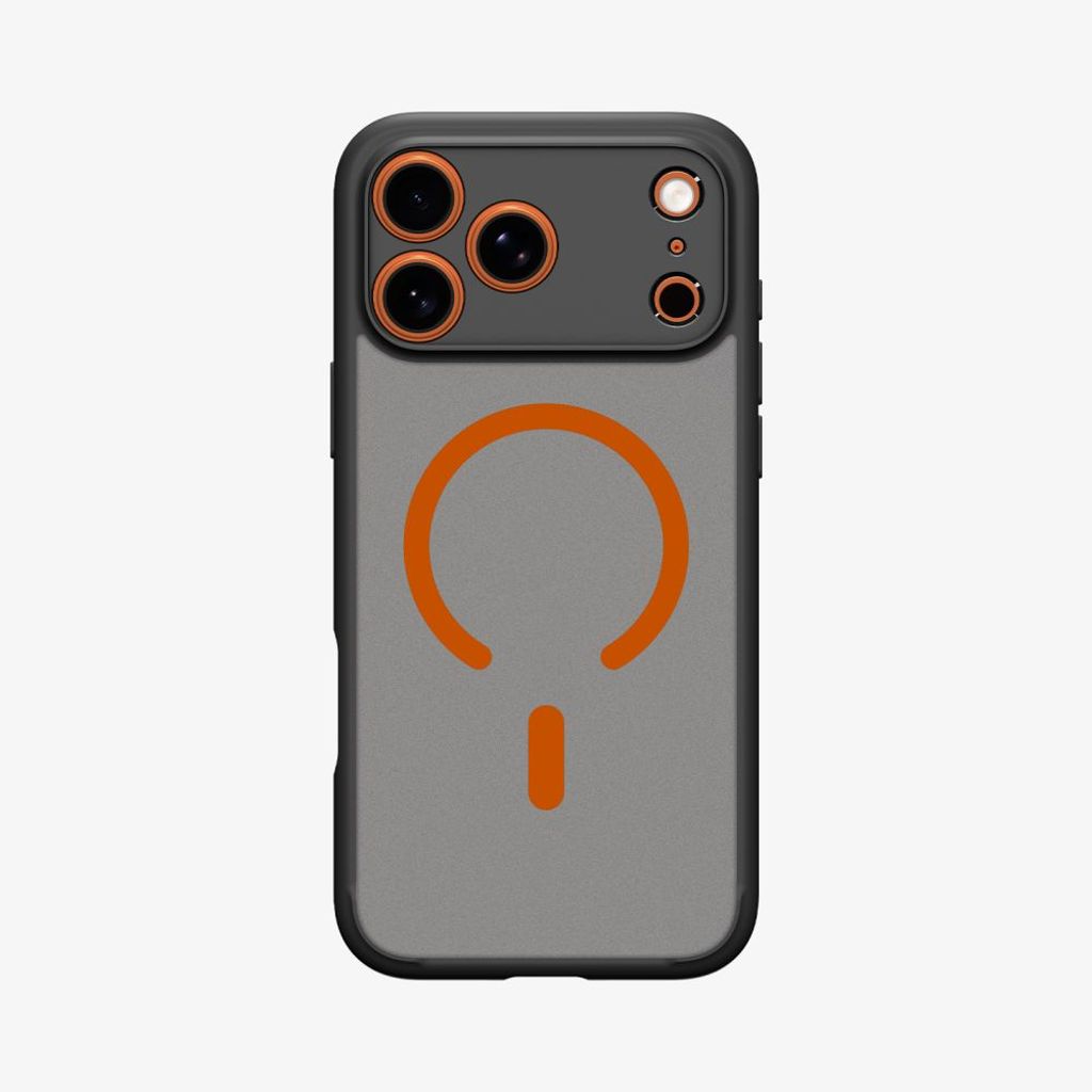 Spigen Ultra Hybrid MagSafe Cover til iPhone 17 Pro Max - Sort/Orange