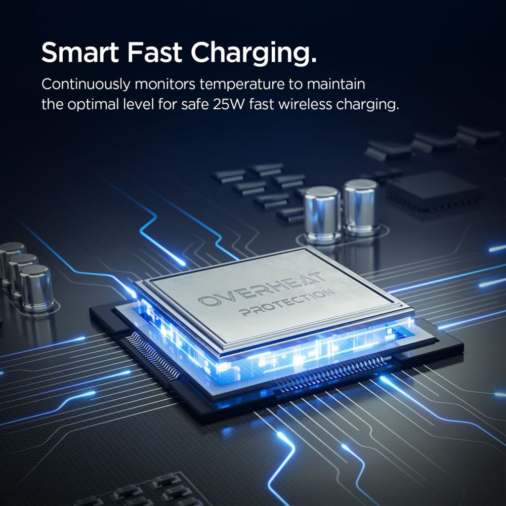 Spigen Essential EV25MFAQ MagSafe biltelefonhållare – svart