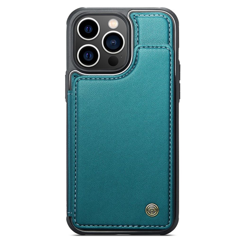iPhone 13 Pro Kuori CASEME C22 Lompakkokuori RFID-estävä – Vihreä