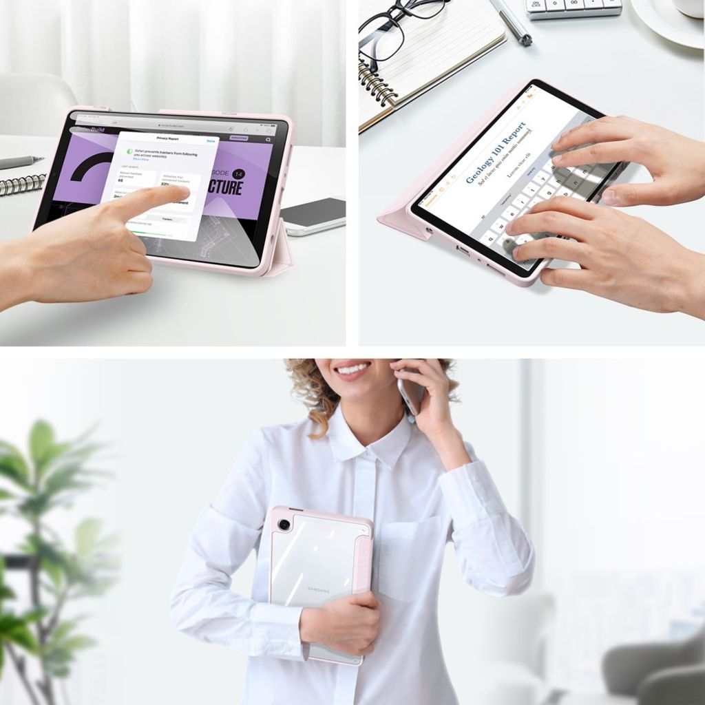 DUX DUCIS Samsung Galaxy Tab A9 / Galaxy Tab A11 Cover - Pink