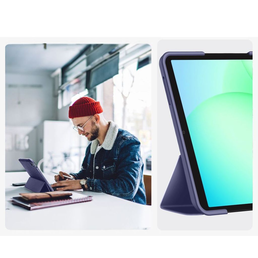Tech-Protect SmartCase Fodral Samsung Galaxy Tab A9 Plus/A11 Plus - Marinblå