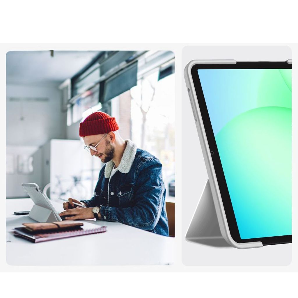 Tech-Protect SmartCase Fodral till Samsung Galaxy Tab A9 Plus/A11 Plus - Grå