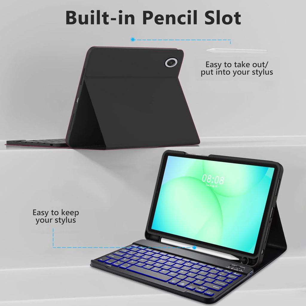 Tech-Protect SC Pen Fodral till Samsung Galaxy Tab A9 Plus/A11 Plus - Svart