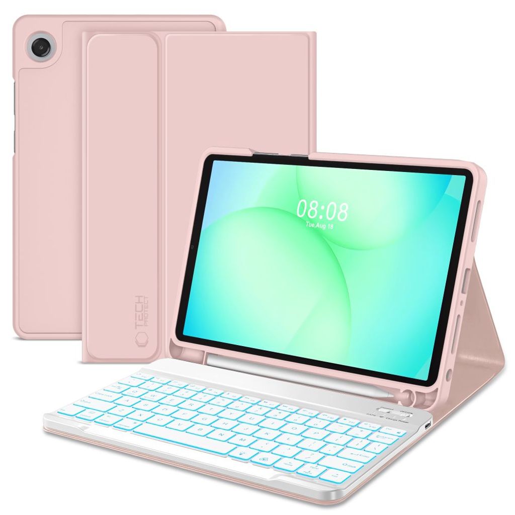 Tech-Protect SC Pen Fodral till Samsung Galaxy Tab A9 Plus/A11 Plus - Rosa