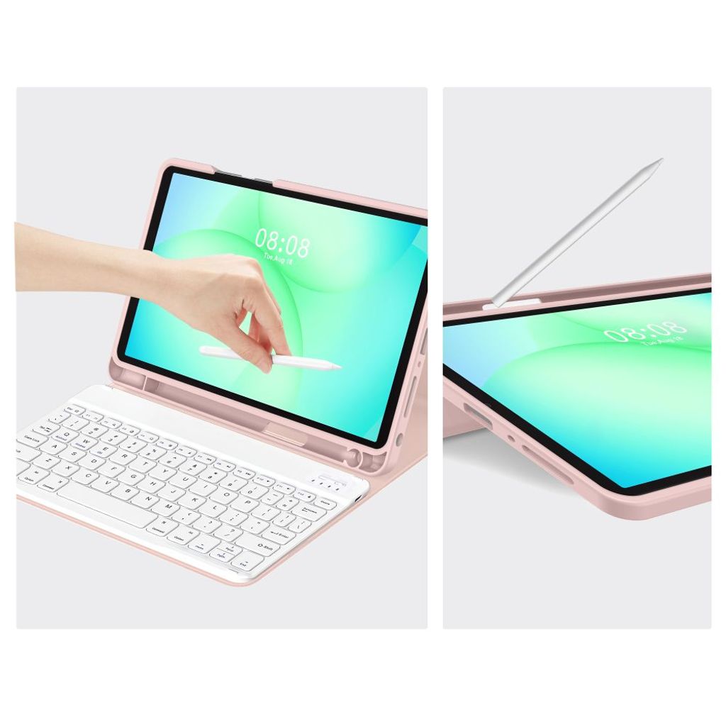 Tech-Protect SC Pen Fodral till Samsung Galaxy Tab A9 Plus/A11 Plus - Rosa