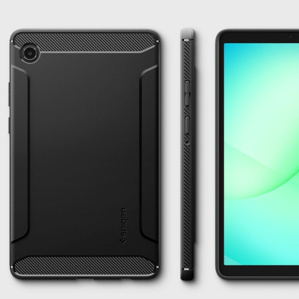 Spigen Rugged Armor Skal till Samsung Galaxy Tab A11 - Svart