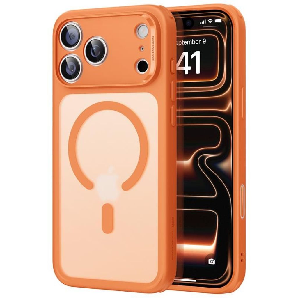 ESR Classic Hybrid MagSafe Cover til iPhone 17 Pro - Transparent Orange