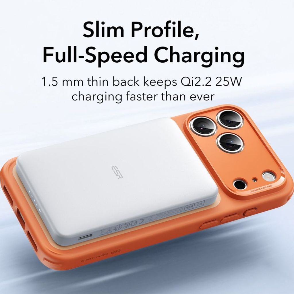 ESR Classic Hybrid MagSafe Cover til iPhone 17 Pro - Transparent Orange