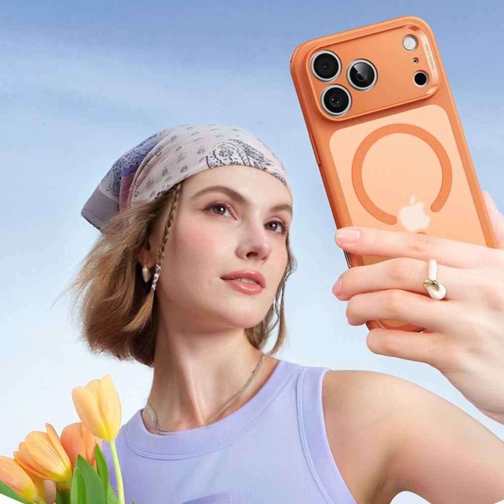 ESR Classic Hybrid MagSafe Cover til iPhone 17 Pro - Transparent Orange