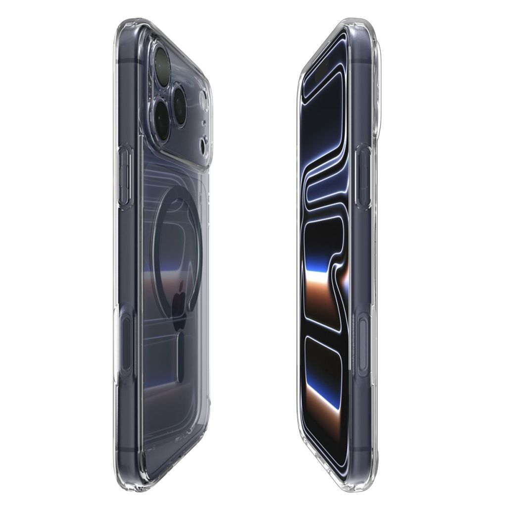 Spigen Ultra Hybrid MagSafe Cover til iPhone 17 Pro - Transparent Marineblå