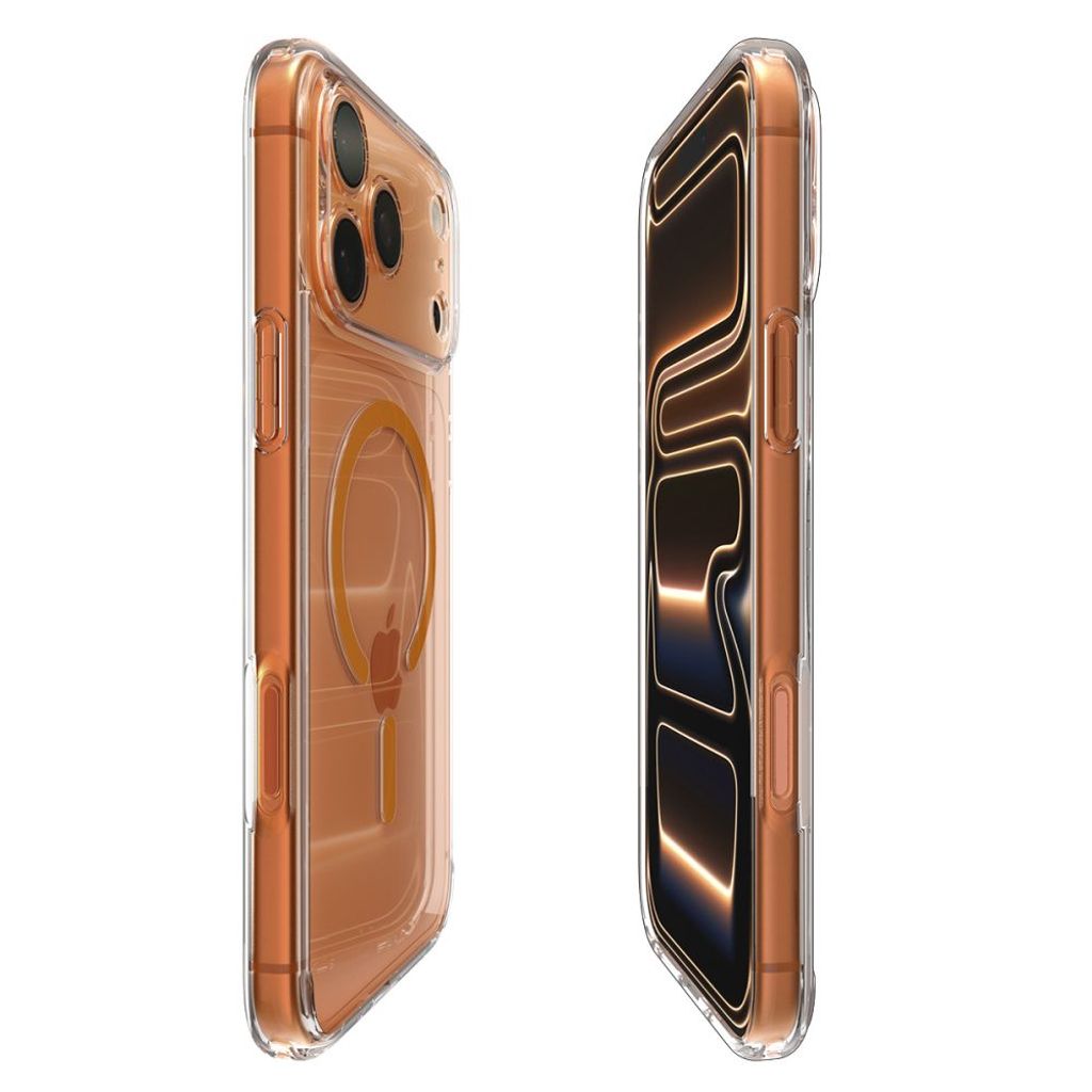 Spigen Ultra Hybrid MagSafe Cover til iPhone 17 Pro Max - Transparent Orange