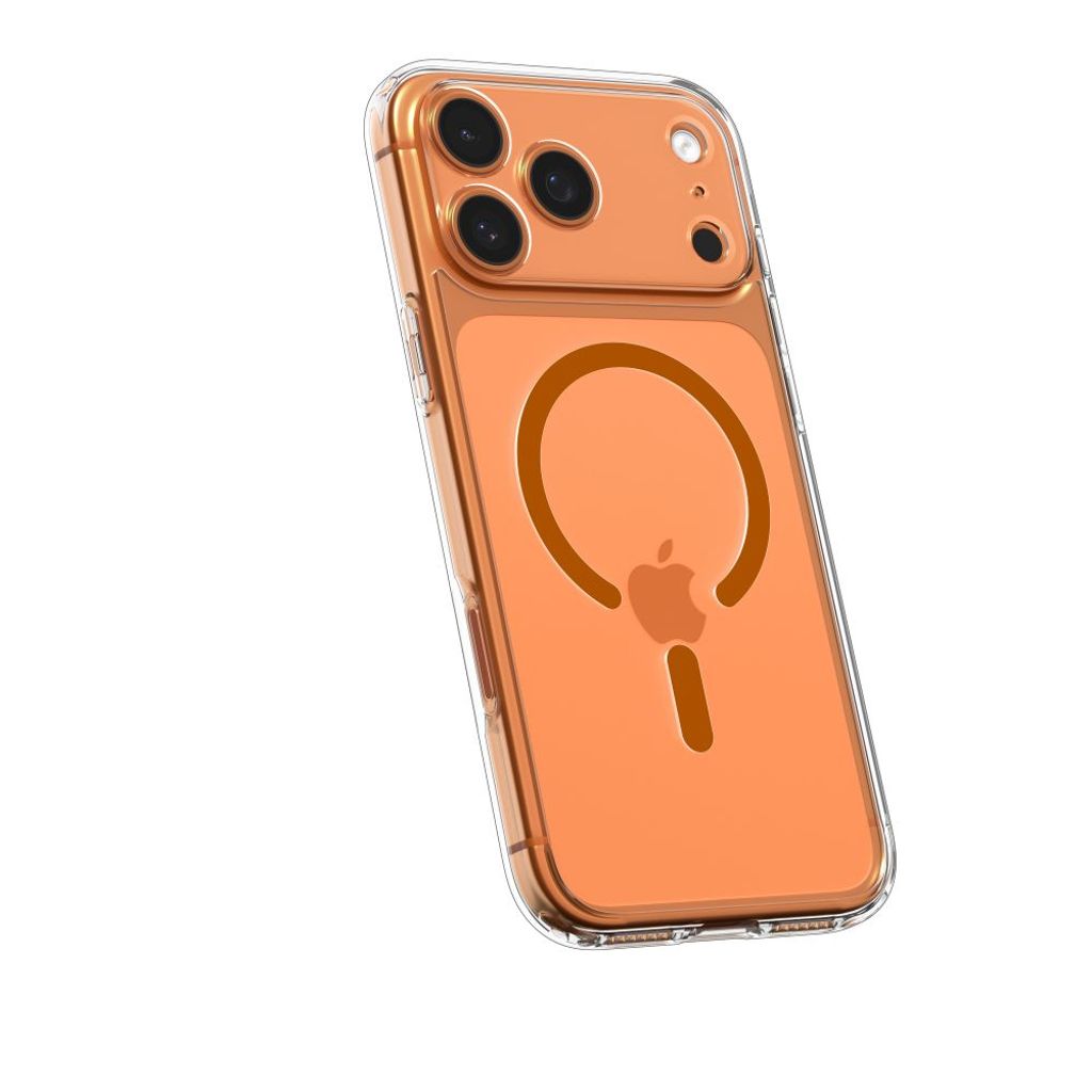 Spigen Ultra Hybrid MagSafe Cover til iPhone 17 Pro Max - Transparent Orange
