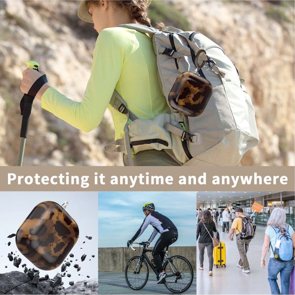 Tech-Protect Lamano Kuori AirPods 4 - Musta/ruskea