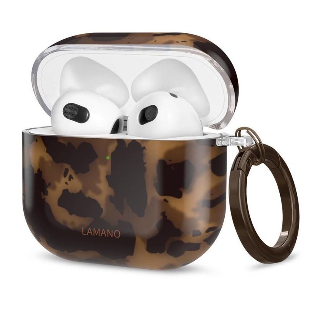 Tech-Protect Lamano Kuori AirPods 4 - Musta/ruskea