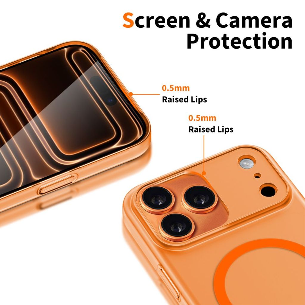 Tech-Protect Magslim MagSafe Cover til iPhone 17 Pro Max - Orange