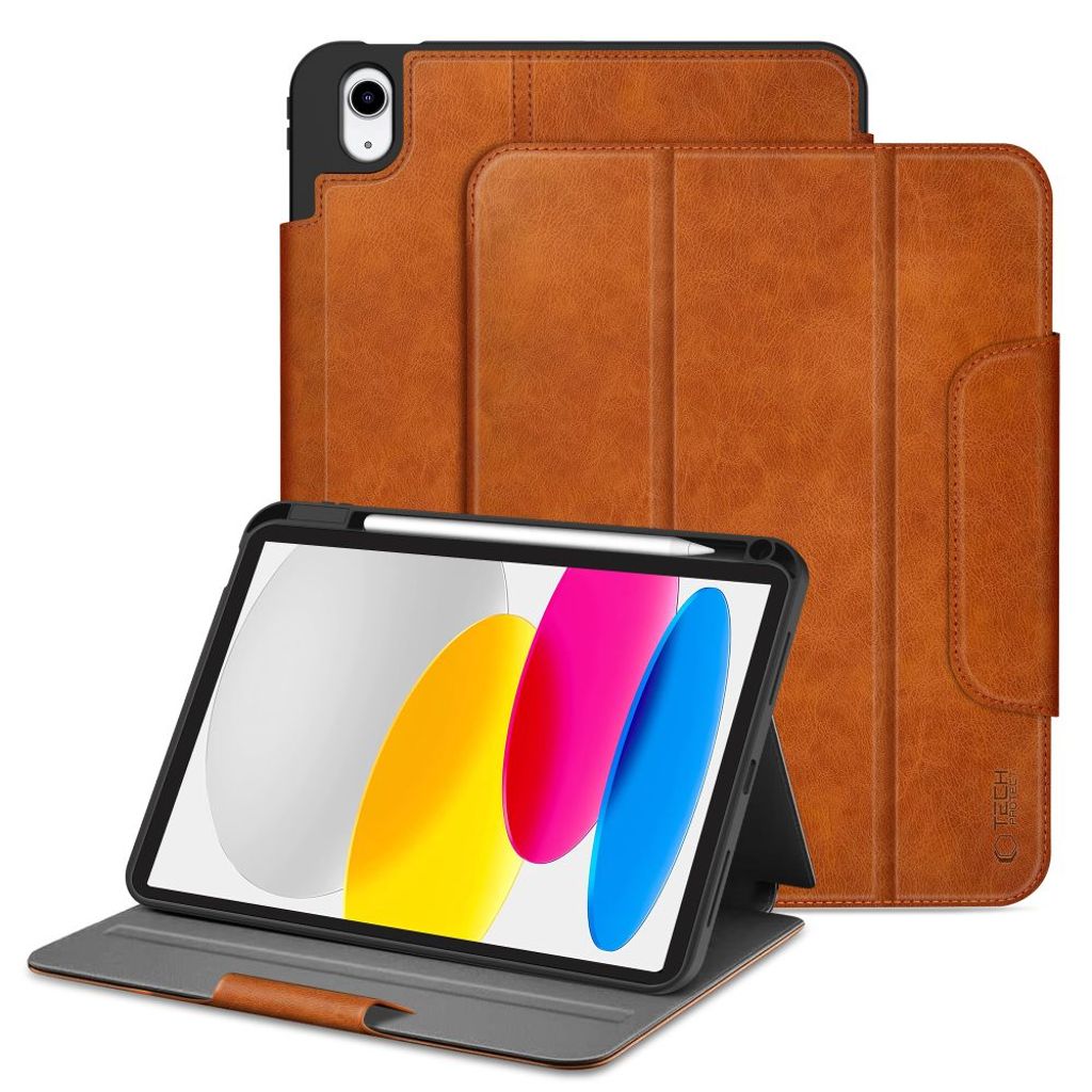 Tech-Protect Fleece Flip Cover til iPad 10.9" 2022/11" 2025 - Brun