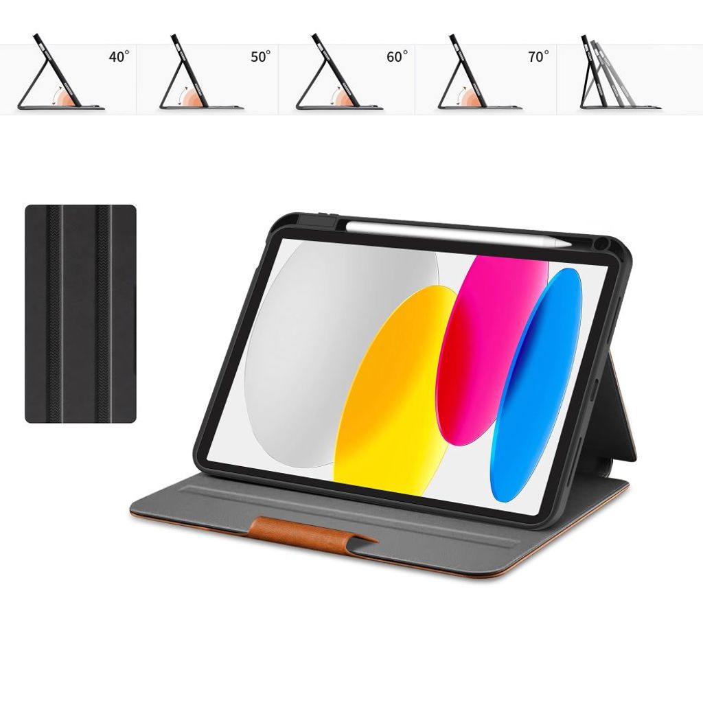Tech-Protect Fleece Flip Cover til iPad 10.9" 2022/11" 2025 - Brun