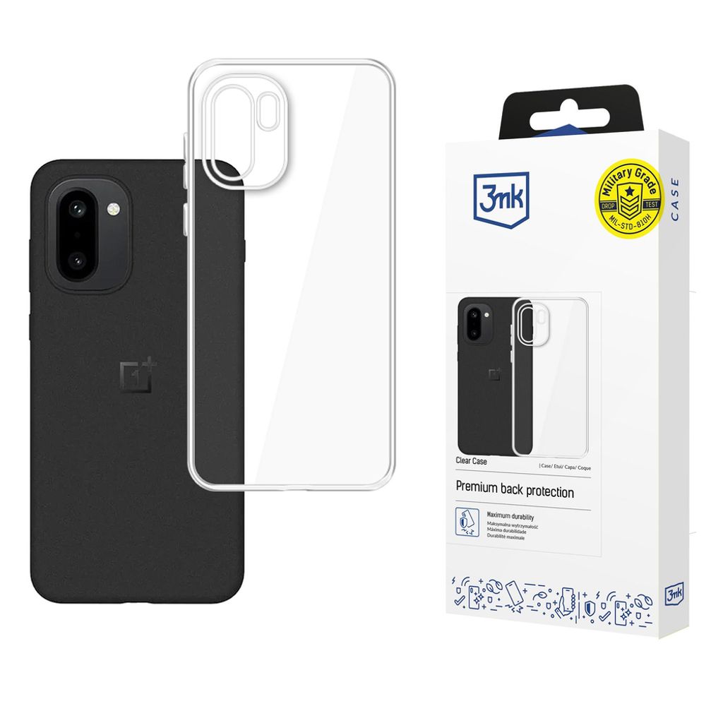 3mk Clear -kuori till OnePlus 15R - Läpinäkyvä