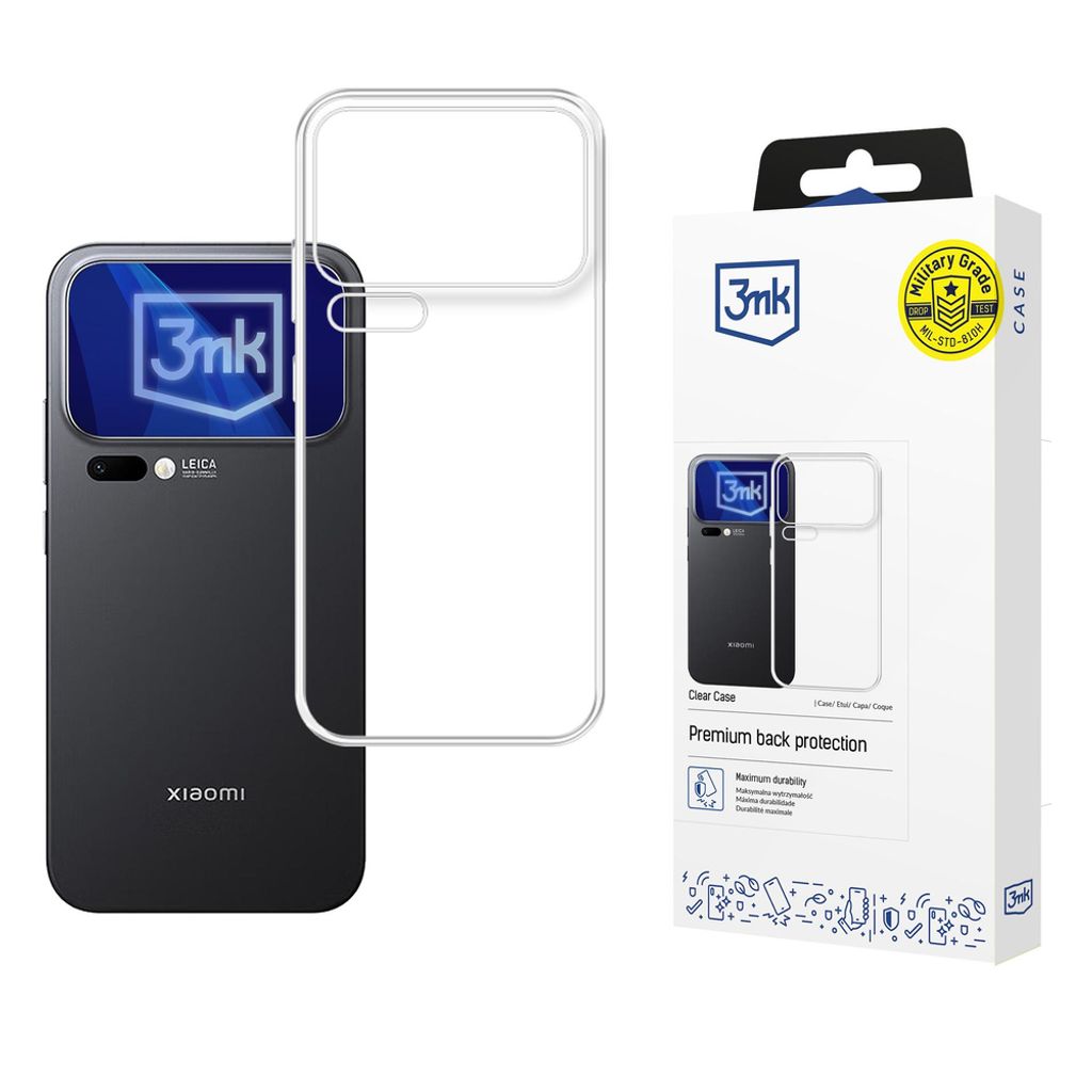 3mk Clear -kuori Xiaomi 17 Pro - Läpinäkyvä