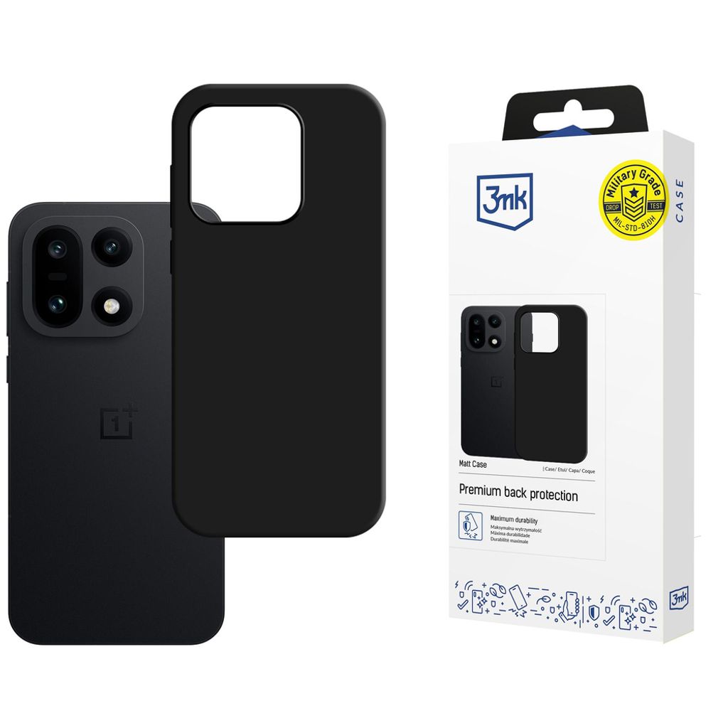 3mk Matt Cover till OnePlus 15 5G - Sort