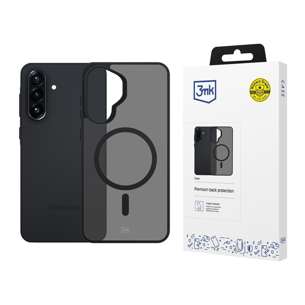 3mk Smoke MagSafe Cover til Samsung Galaxy A57 - Grå