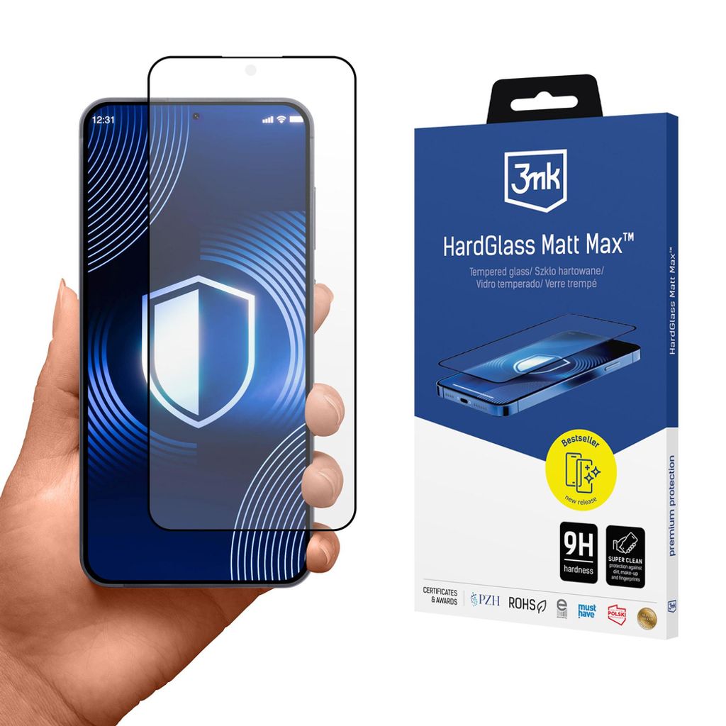 3mk HardGlass Matt Max Skärmskydd till Samsung Galaxy S26 Plus