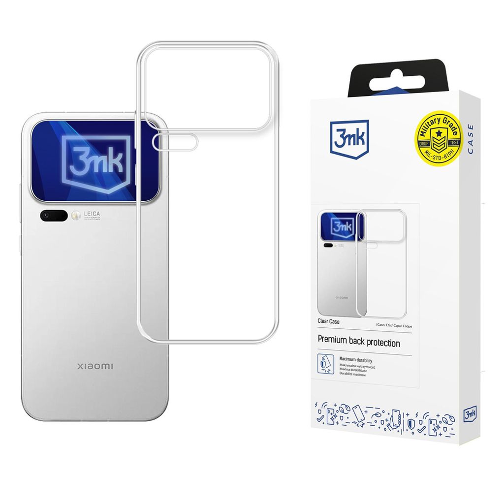3mk Clear -kuori Xiaomi 17 Pro Max - Läpinäkyvä