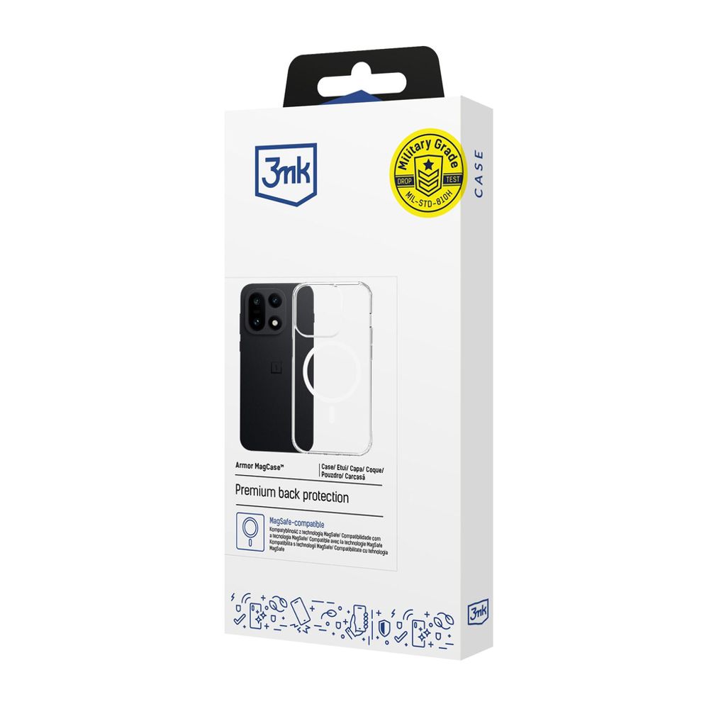 3mk Armor MagSafe -kuori till OnePlus 15 5G - Läpinäkyvä