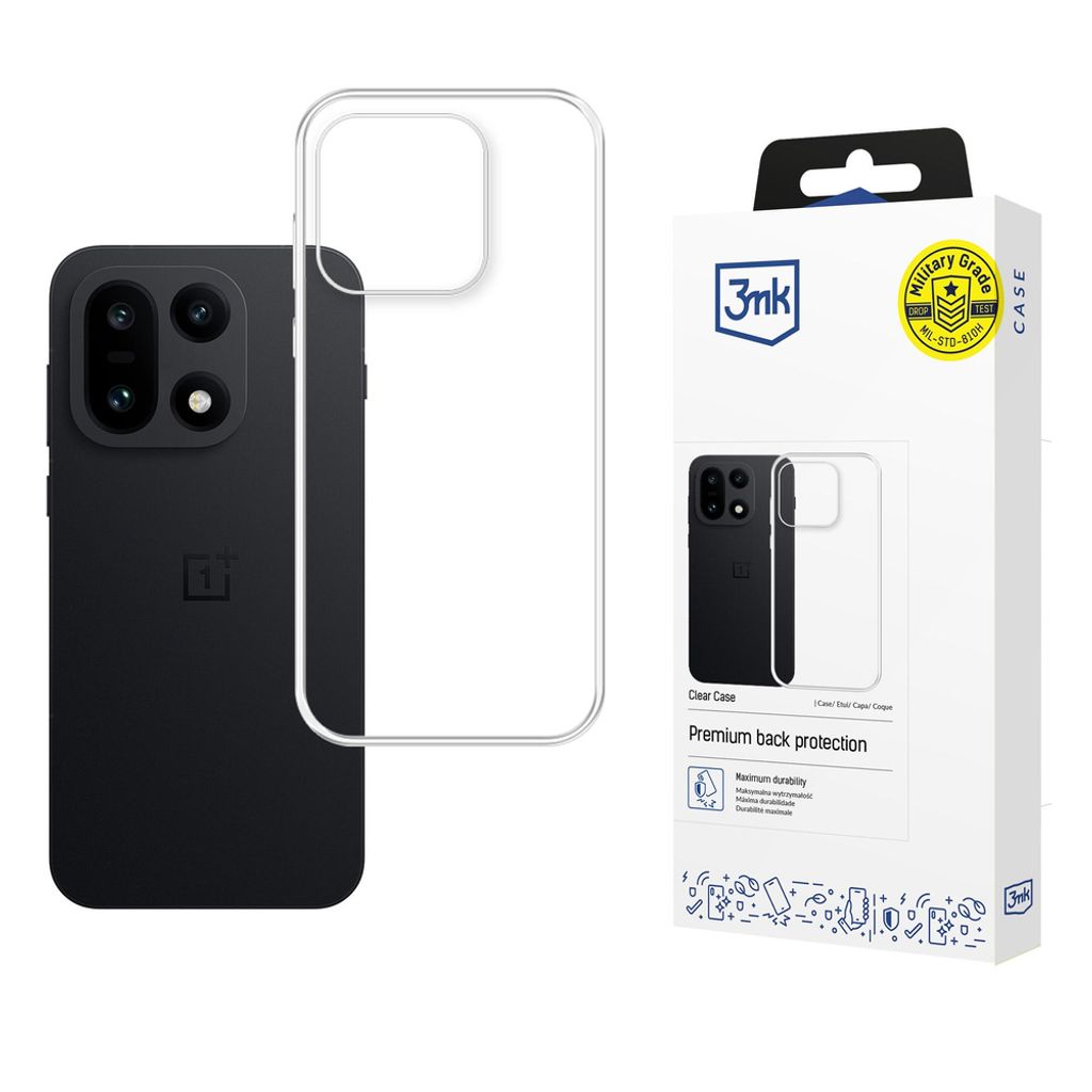 3mk Clear -kuori till OnePlus 15 5G - Läpinäkyvä