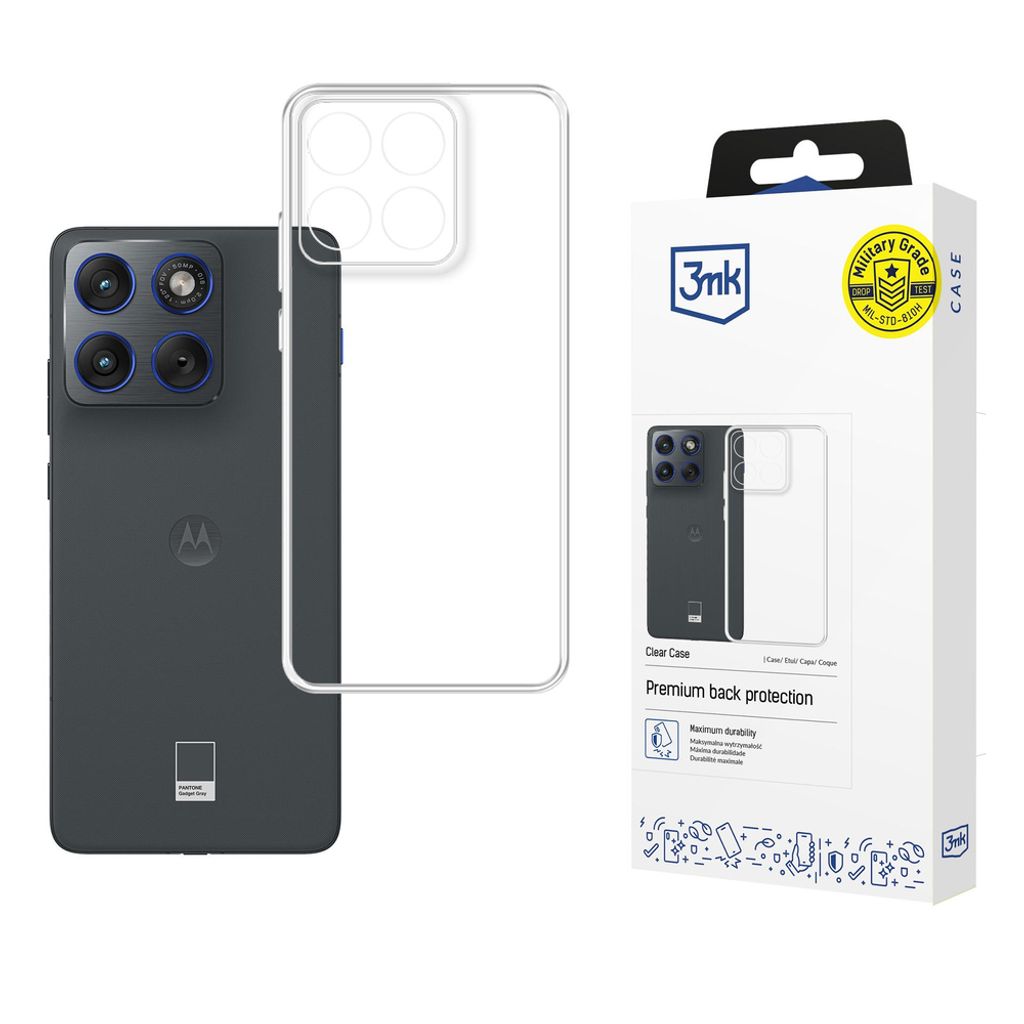 3mk Clear Cover till Motorola Edge 70 - Gennemsigtig