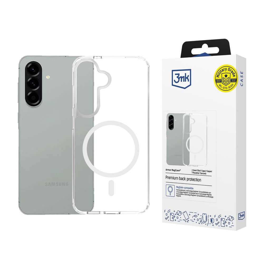 3mk Armor MagSafe Cover til Samsung Galaxy A57 - Gennemsigtig