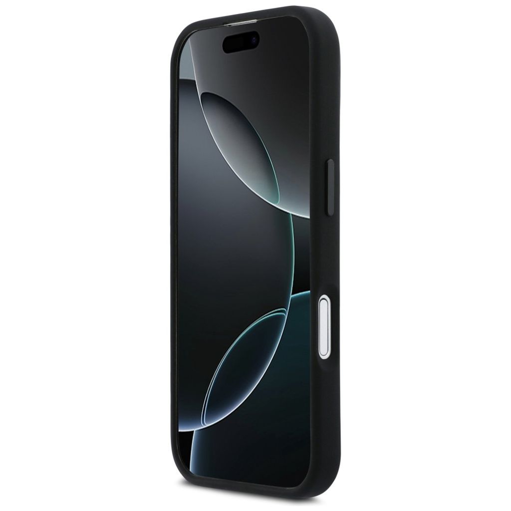 BMW M Silicon Horizontal Line MagSafe -kuori till iPhone 17 - Musta