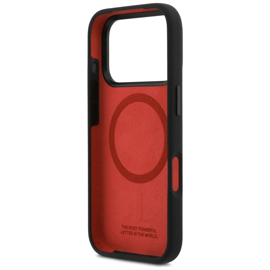 BMW M Silicon Horizontal Line MagSafe -kuori till iPhone 17 Pro - Musta