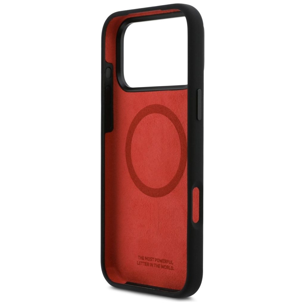 BMW M Silicon Horizontal Line MagSafe -kuori till iPhone 17 Pro Max - Musta
