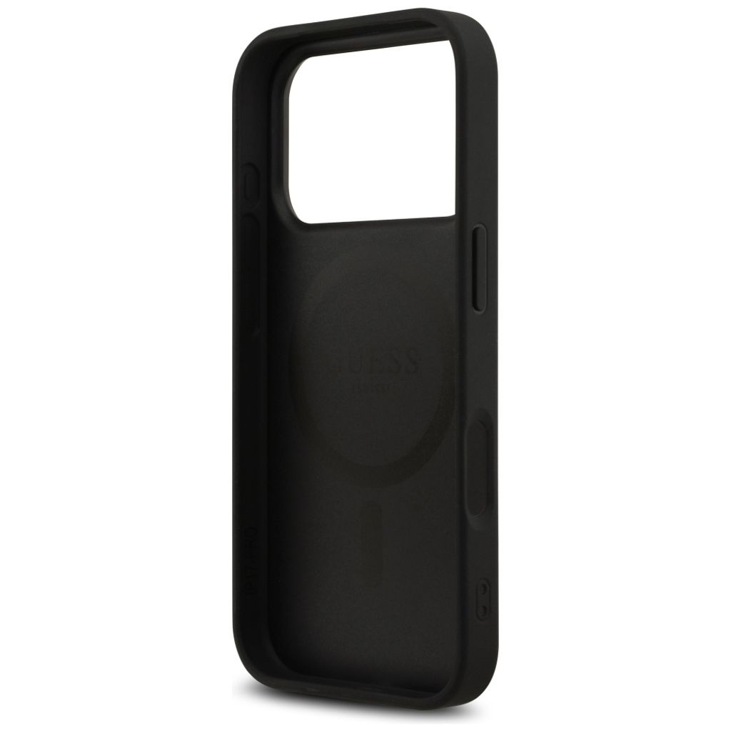 Guess 4G Printed Stripes MagSafe -kuori till iPhone 17 Pro - Musta