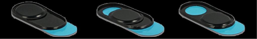 Delock webkamerabeskyttelse for bærbar PC, nettbrett og smarttelefon – 3-pakning svart