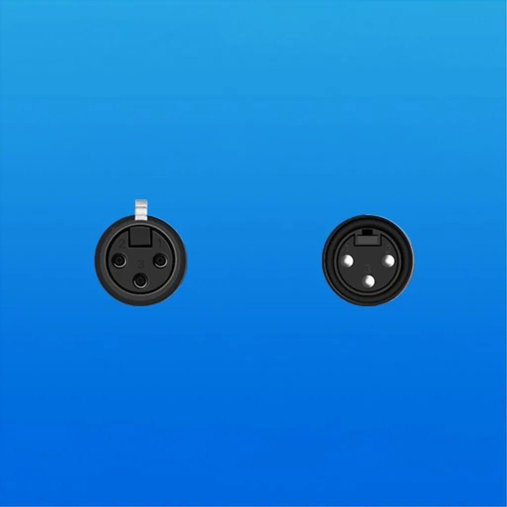 Ugreen AV130 ljud XLR (hona) - XLR (hane) kabel för mikrofon/förstärkare 1m - svart