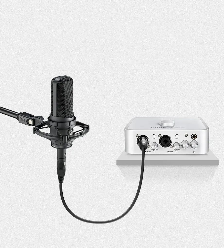 Ugreen AV130 ljud XLR (hona) - XLR (hane) kabel för mikrofon/förstärkare 1m - svart