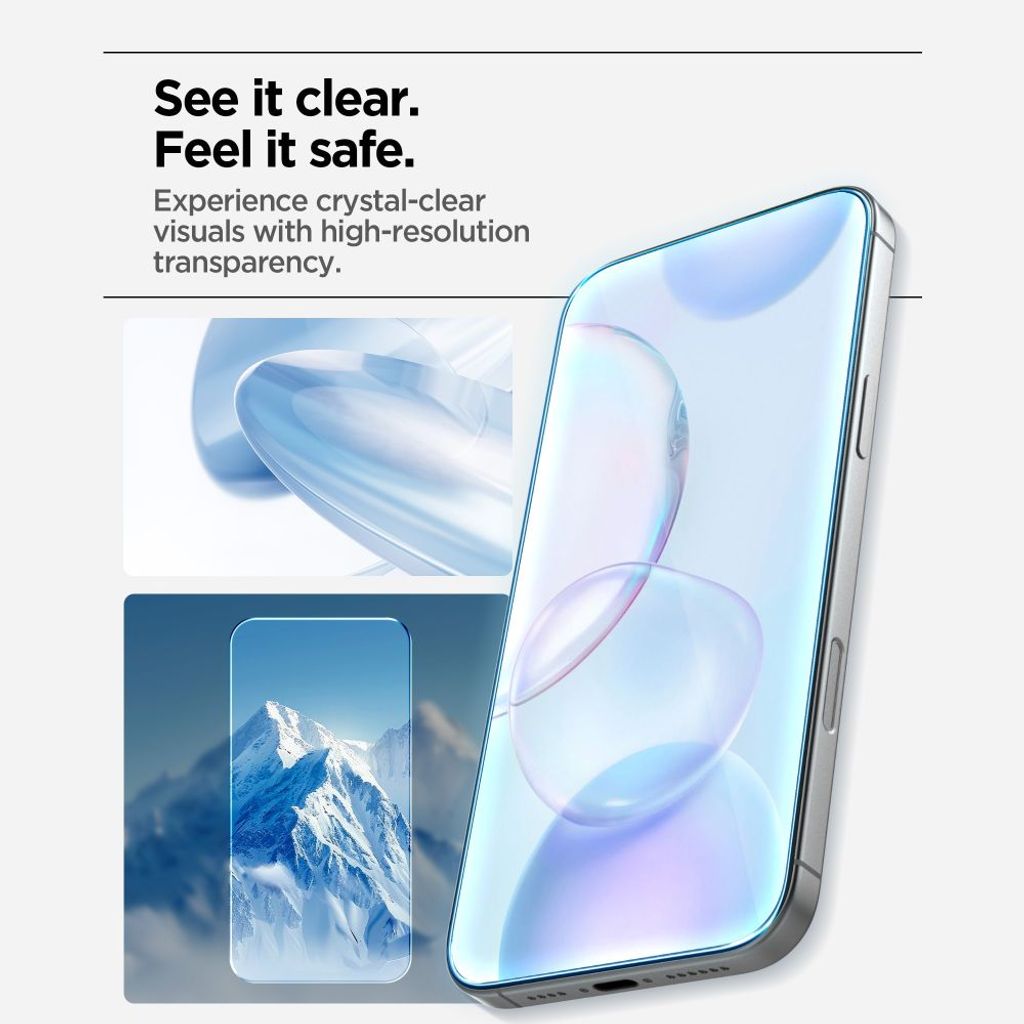 Spigen Glas.tR AlignMaster Slim Skærmbeskyttelse 3-Pak till iPhone 17