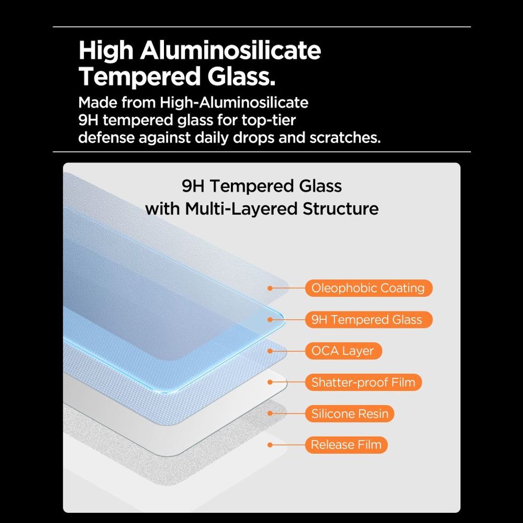 Spigen Glas.tR AlignMaster Slim Skærmbeskyttelse 3-Pak till iPhone 17